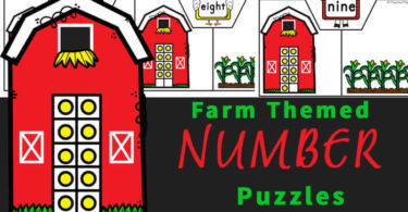 Young children will have fun learning to count to 10 with these super cute Farm free printable puzzles. This math activity is fun for preschool, pre-k, and kindergarten age students working on their fine motor skills and counting 1-10 skills as well as being a number sense activities for preschoolers. Download pdf file with printable number puzzles and you are ready for some fun farm themed math for your math center.