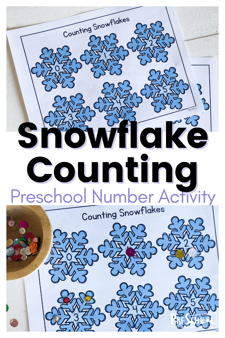 Counting Snowflakes – Printable Winter Math Activities