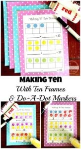 ten frame worksheets