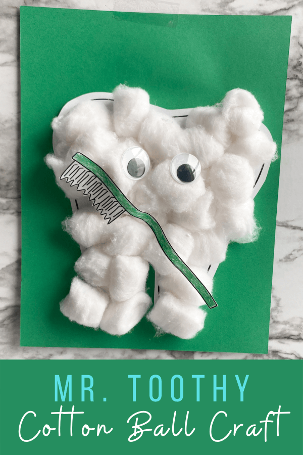 EASY Tooth Craft for Preschoolers (free template)