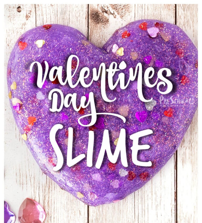 Glittery Purple Valentine Slime