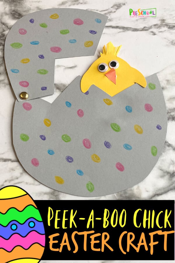 Peek-a-Boo Preschool Easter Craft