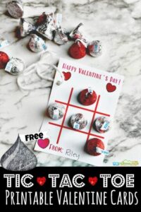 Celebrate Valentines Day this February 14th by telling those around you that you care with these super cute, free printable valentine cards. These Tic-Tac-Toe Printable Valentine Cards are perfect for giving to your kids, friends, valentines for classmates, neighbors, and more. They are simple, cute, a little sweet, and low prep. SImply print pdf file with Valentines day cards printable and you are ready to celebrate Valentines day for kids!