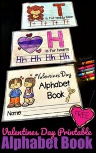 Kids will have fun learning their alphabet and tracing letters while making their own ABC Book with these Valentine's Day Worksheets. These valentine worksheets are perfect for toddler, preschooo, pre-k, and kindergarten age children learning their ABCs. Children will trace upper and lowercase letters, learn valentine vocabulary, and have fun with this Valentine worksheets for preschool. Simply print Valentine's day worksheets pdf file and you are ready to print and go!