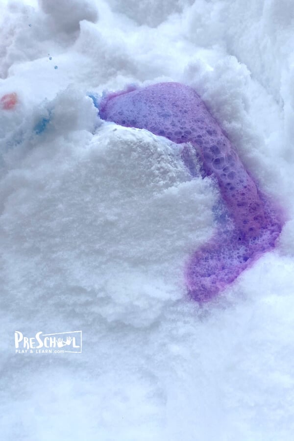 Snow Volcano – Fun Winter Science Experiment for Kids