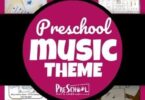 Teach your preschooler about music using this Music Preschool Theme! Your kids will love these engaging music themed activities for preschoolers, free music printables, and musical instrument crafts, and music theme for toddlers. This Preschool Music Theme has so many ways to tech kids about music, musical instruments, how we make music, and more!