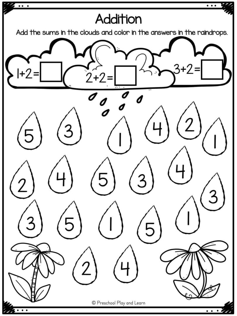 🌼 FREE Printable Flower Worksheets for Preschool and Kindergarten