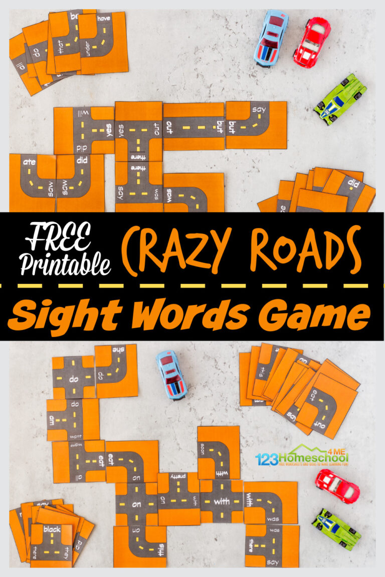 FREE Printable Preschool Sight Word Worksheet for Spring