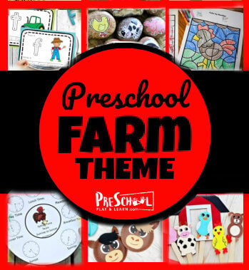 Educational Farm Theme Activities for Toddlers, Preschoolers