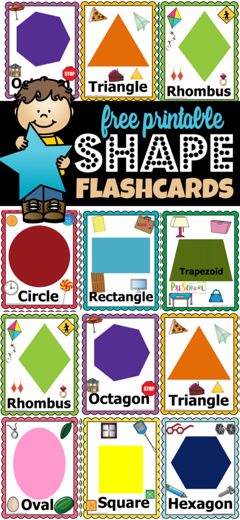 Kids will have fun learning and practice recognizing 2d and 3d shapes with these shape flashcards. We like to use these free printable flash cards with shapesย as a fun, clever shapes scavenger hunt to search for shapes in the real world! This shape scavenger hunt printableย is LOW PREP, but loads of hands on early math practice for toddler, preschool, pre-k, and kindergarten age kids. Simply print pdf file with printable shapes flash cards and you are ready to play and learn with thisย shape activity for preschoolers! Kids will have fun learning and practice recognizing 2d and 3d shapes with these shape flashcards. We like to use these free printable flash cards with shapesย as a fun, clever shapes scavenger hunt to search for shapes in the real world! This shape scavenger hunt printableย is LOW PREP, but loads of hands on early math practice for toddler, preschool, pre-k, and kindergarten age kids. Simply print pdf file with printable shapes flash cards and you are ready to play and learn with thisย shape activity for preschoolers!