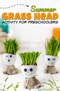 grass head activity for kindergarten