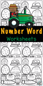 farm writing numbers in words worksheets