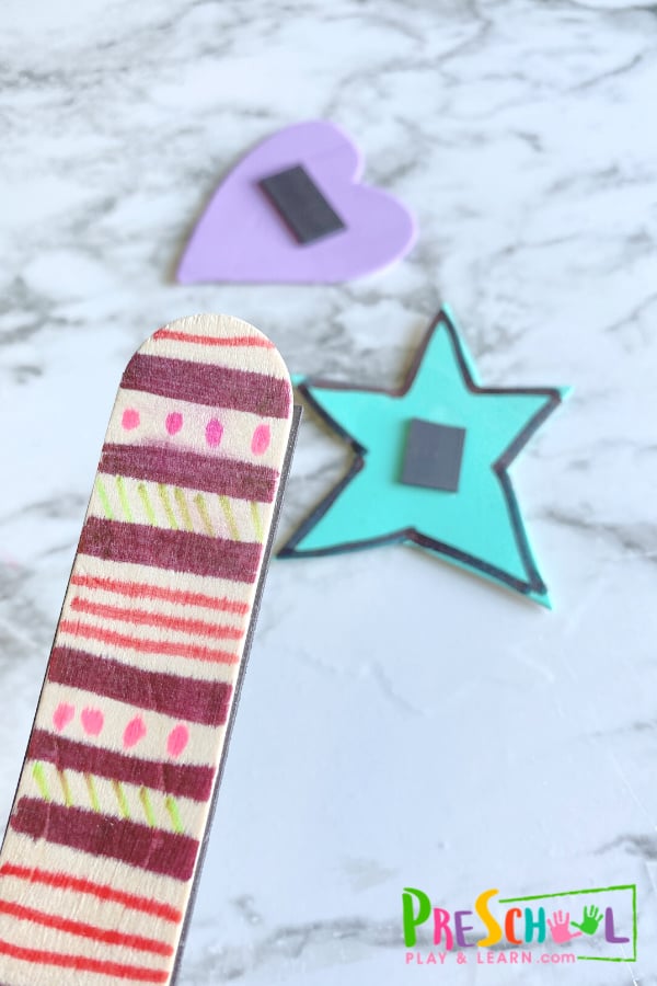 Make Your Own Magnetic Wand – Preschool Magnet Activity