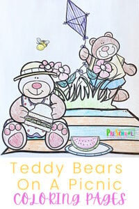 Teddy Bear Coloring Pages. This teddy bear colour is fun for toddler, preschool, pre-k, and kindergarten age students. Simply download pdf file with teddy bear coloring sheet to work on strengthening fine motor skills while having fun with a teddy bear activity.