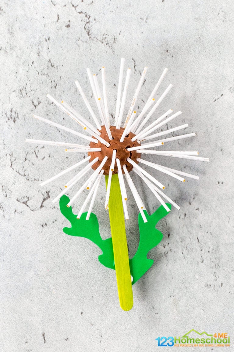 Dandelion Flower Craft for Preschoolers
