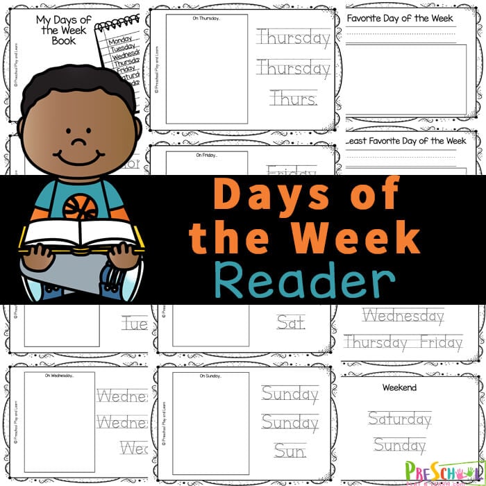 This Days of the Week Book is a great way to work on reading and writing skills while learning about the 7 days that make up our week and their abbreviation. Use days of the week printables as part of a days of the week study, reading or writing practice or for extra work for those preschool, pre-k, kindergarten, and first grade students who complete their work early. Simply print the pdf file with Days of the Week Printables and you are ready to learn!