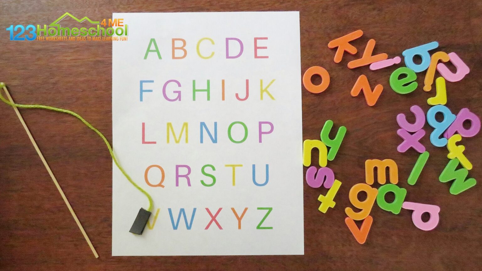 FREE Magnetic Alphabet Match-Up Game for Preschoolers