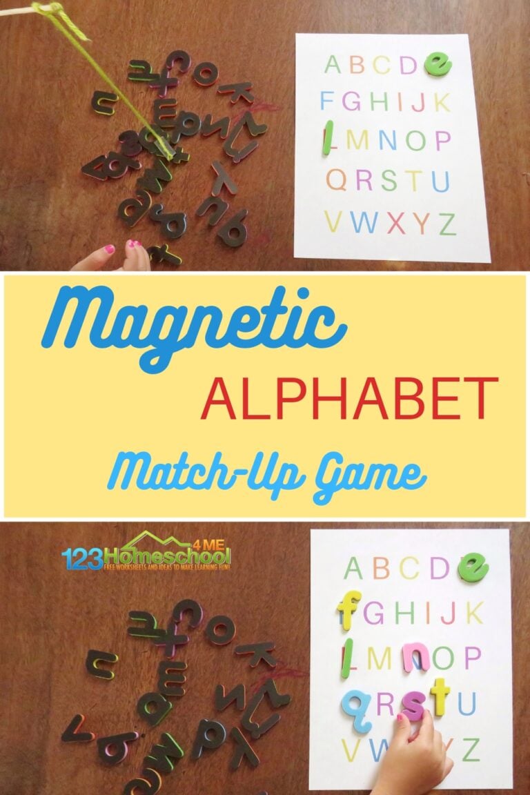 Magnetic Alphabet Match-Up Game for Preschoolers