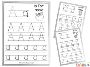 ️ FREE Free Printable Preschool Worksheets Tracing Letters
