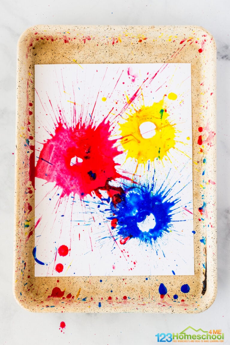Exploding Paint Science Art Project for Kids