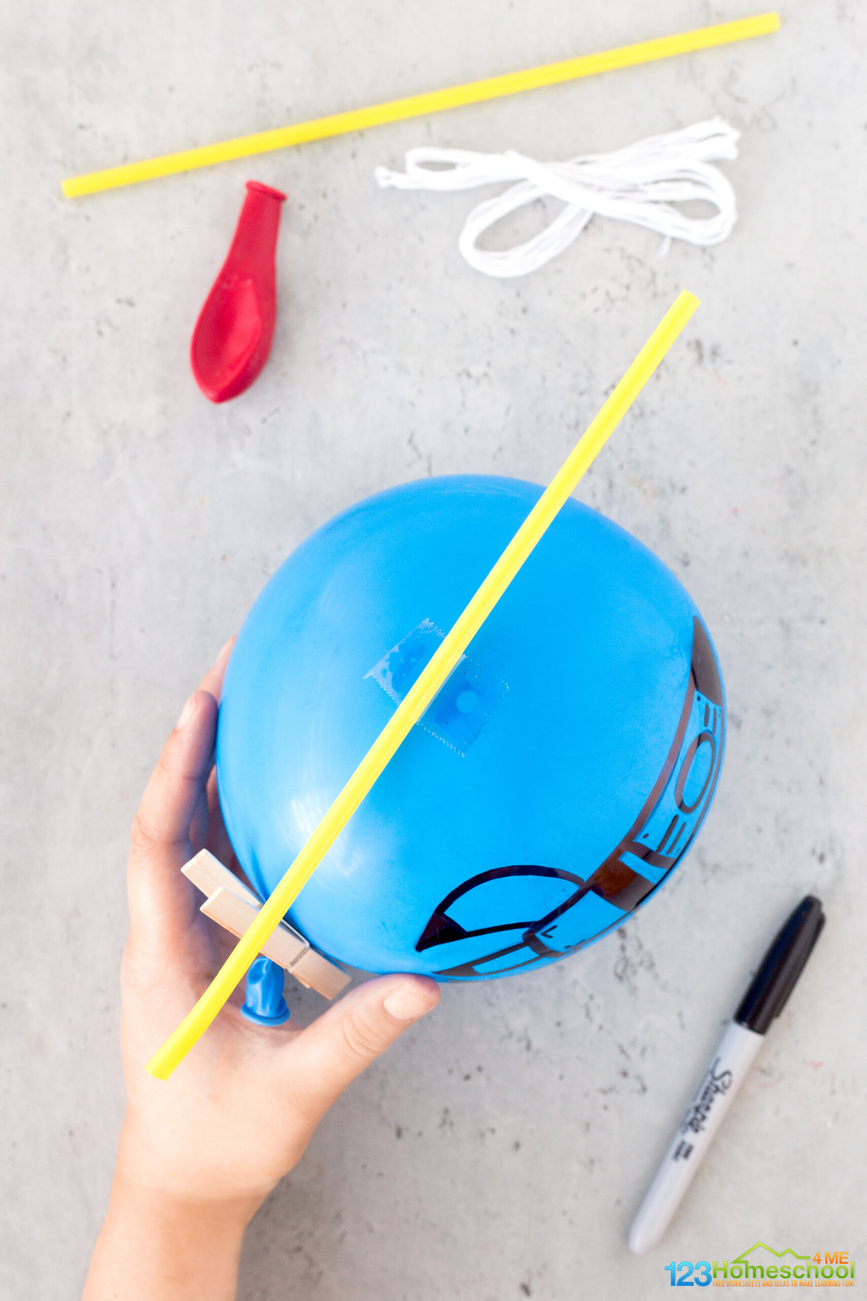 🎈 Balloon Rocket Experiment for Kids