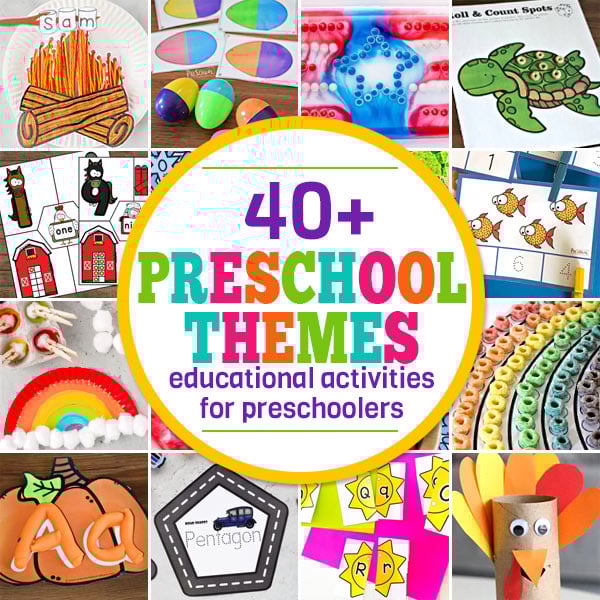 LOTS of Activities for Preschoolers arranged by Preschool Themes