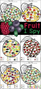 Teach your kids the names of fruits while working on visual discrimination and counting skills with this fruit printables. This fruit worksheets helps children learn to recognize a variety of fruit by name and appearnce while having fun working om ath skills at the same time. This fruits worksheet for kindergarten, preschool, and even first grade is super handy and NO PREP! Simply print the fruits worksheet for preschool and you are ready to play and learn with this fruit activity for kids.