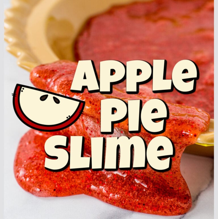 Apple Pie Slime Activities for Preschoolers