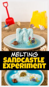 Just because it's summertime doesn't mean the learning has to stop. In fact, now is the time to incorporate lots of fun, engaging summer activities for kids! This sandcastle activities allow toddler, preschool, pre-k, kindergarten, first grade, and 2nd graders to learn some summer science. Include this baking soda and vinegar experiment in your upcoming beach theme for an outrageoulsy fun kids activity.