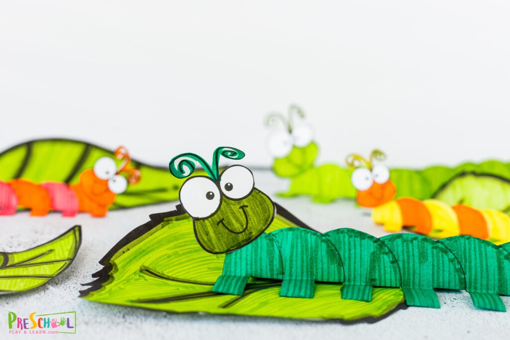 Caterpillar art preschoolers