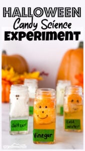 dissolvign fall candy Halloween Science Experiments