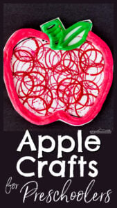 apple crafts for preschoolers