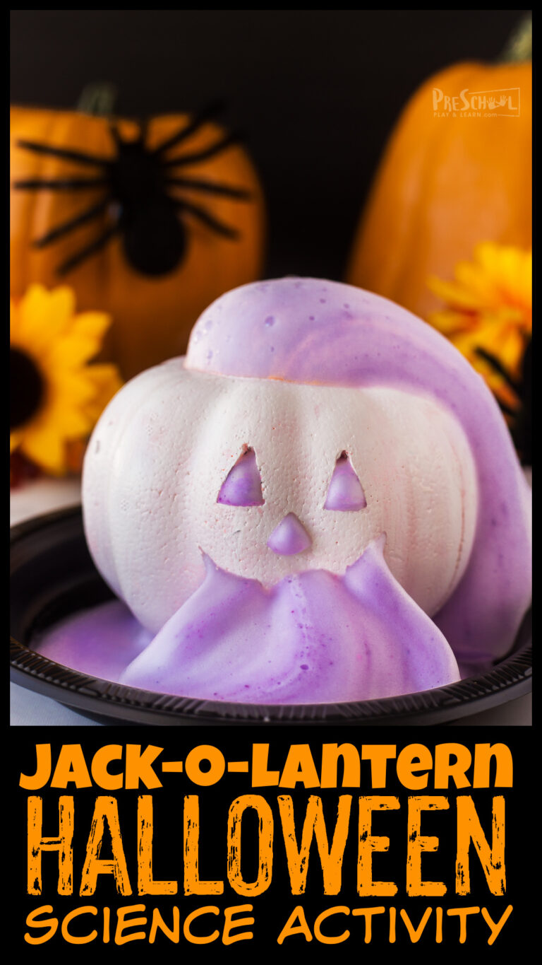 Jack-o-Lantern Pumpkin Volcano Halloween Science Experiments