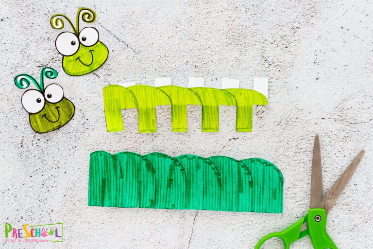 🐛 CUTE Printable Caterpillar Craft for Preschoolers
