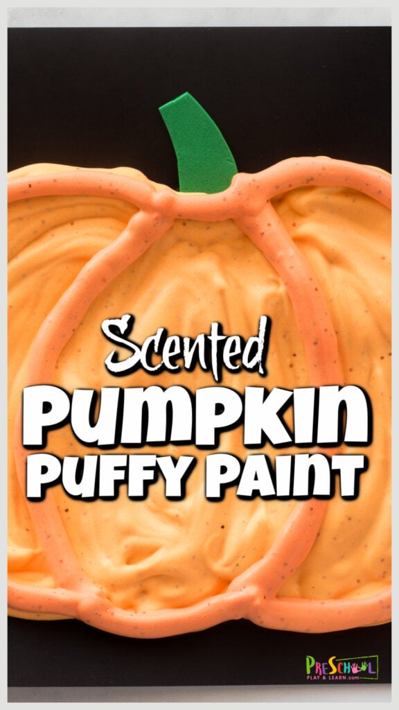 This quick and easy pumpkin puffy paint recipes is great for making really pretty and fun-to-make fall pumpkins. we will show you how to make puffy paint to use in pumpkin crafts for kids. These fall crafts are great for toddlers, preschoolers, kindergartners, grade 1, and grade 2 students. This open-ended autumn craft is sure to be a favorite at your house!