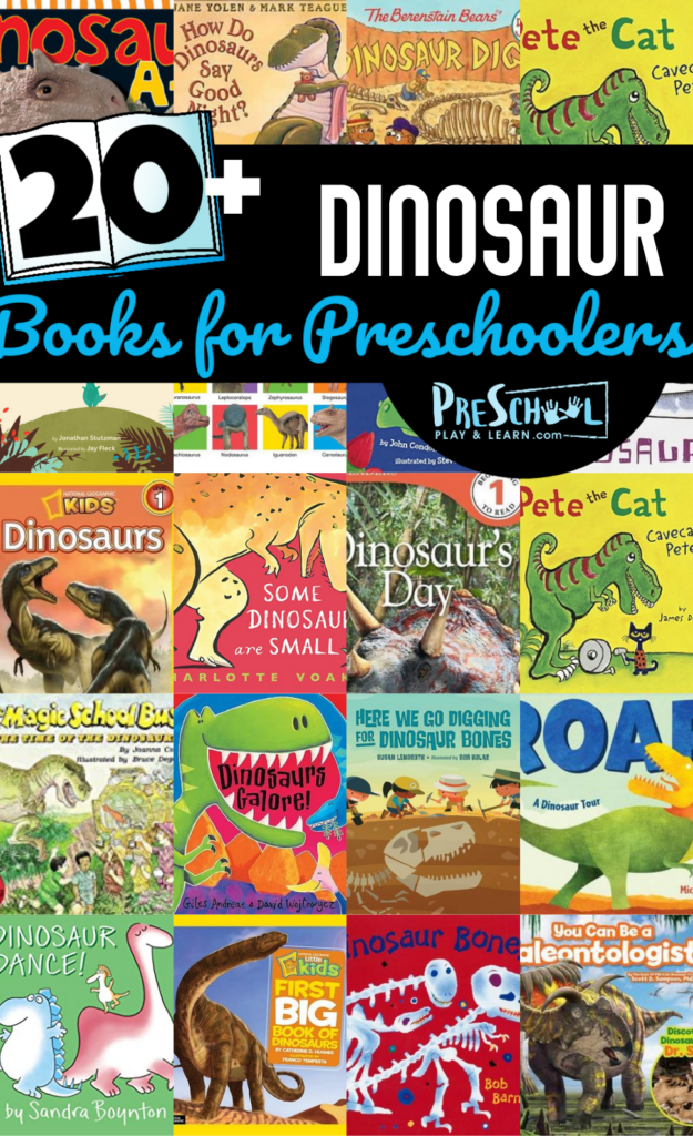 Prehistoric dinos are fascinating to kids of all ages! So we picked some of our favorite Dinosaur Books for Preschoolers so you'd have a quick, go-to list of dinosaur children's book suggestions for toddler, preschool, pre-k, kindergarten, first grade, 2nd grade, and 3rd graders. So whether you use these dinosaur books for kids along with a dinosaur theme or as bedtime stories, these lovely illustrations and delightful tales are sure to be a hit!
