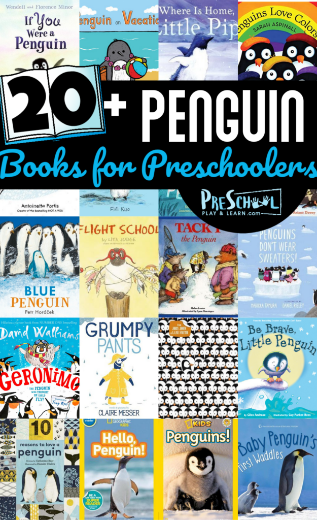 Winter means the weather is starting to get colder. So it is the perfect time to read about chilly habitats and the creatures who live in them. So this list of the best penguin books for kids is full of fiction and nonfiction tales of penguins. Which of these penguin books for preschoolers will be your new favorite. 