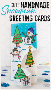 snowman Handmade Greeting Cards