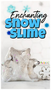 Whether it's cold and snow outside or not, this snow slime is the perfect winter activity for kids! The fun textures, shimmer, and beauty make this one of our favorite January activities for preschoolers. Use this snow activities in your winter theme with toddler, preschool, pre-k, kindergarten, first grade, 2nd grade, and 3rd graders.