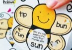 Practice cvc words with this free printable, hands-on cvc printable activity for preschoolers. Fun bee theme for spring.
