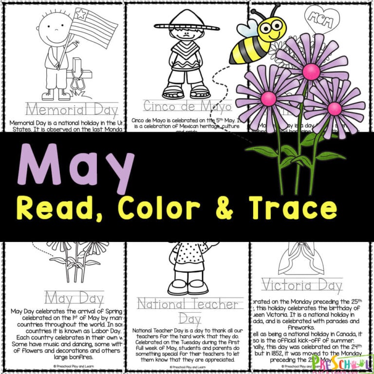 Free Printable May Coloring Pages for Kids