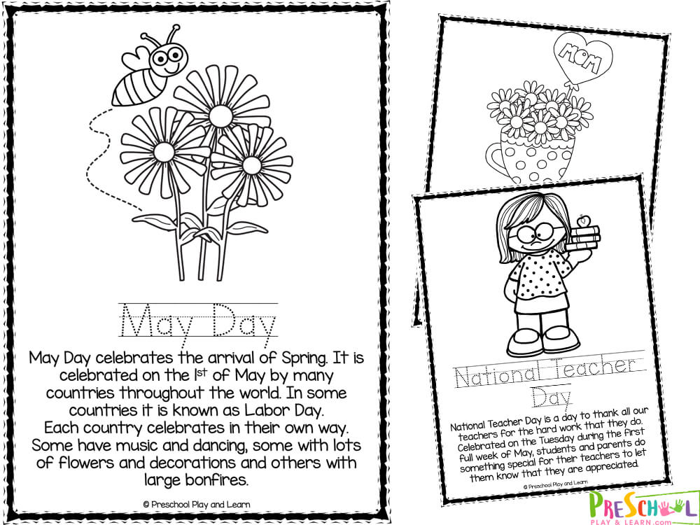 May coloring pages printable