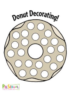 Decorating Your Own donut Dot Dot