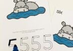 zoo animal tracing numbers activity