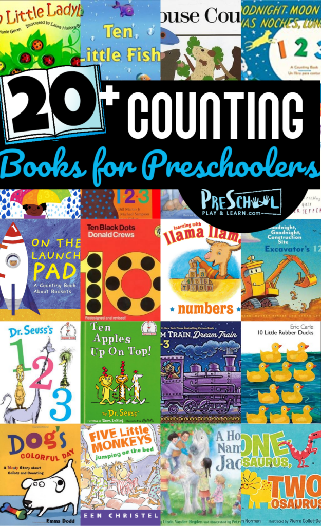 Books are a great way to teach a variety of concepts including number awareness! These number books for preschool are a great way to familiarize toddler, preschool, pre-k, and kindergarten age children with numbers and their meaning. They provide a playful, engaging, and FUN way to practice with these hand-picked counting books for preschoolers! 