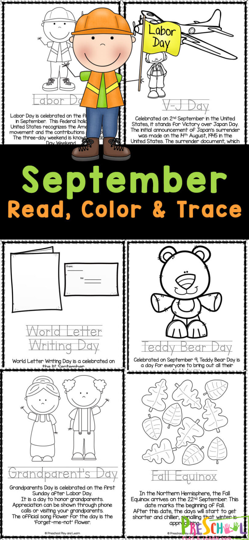 FREE Printable September Coloring Pages For Kids