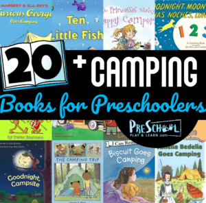 Fun-to-read books about camping for preschoolers, toddlers, and kindergarten! Perfect book list for summer reading!