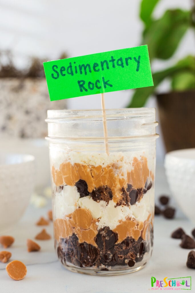 edible sedimentary rock activity for kids