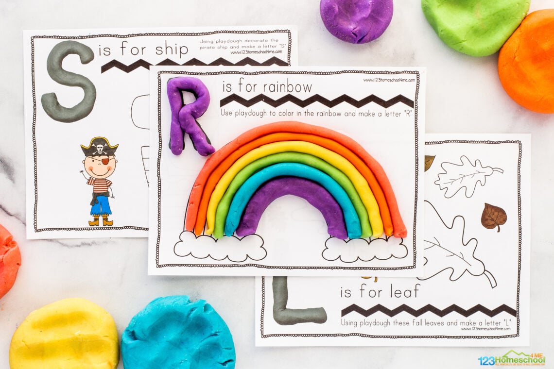 FREE Printable Playdoh Mats, Recipes, & Activities for Kids