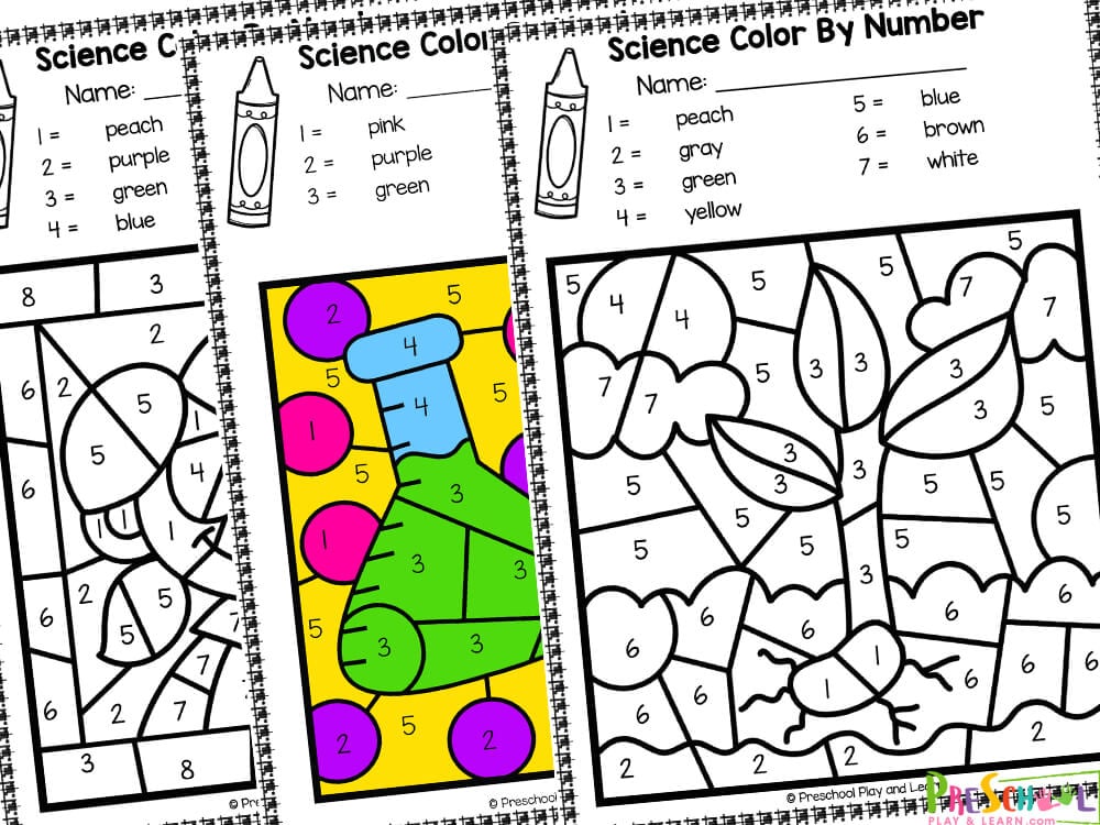 color by number for preschoolers